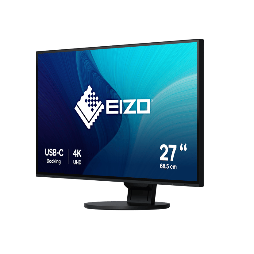 HPE EIZO FlexScan EV2785-BK LED display 68,6 cm (27") 3840 x 2160 piksler 4K Ultra HD Sort 27" 3840 x 2160pixels IPS 16:9