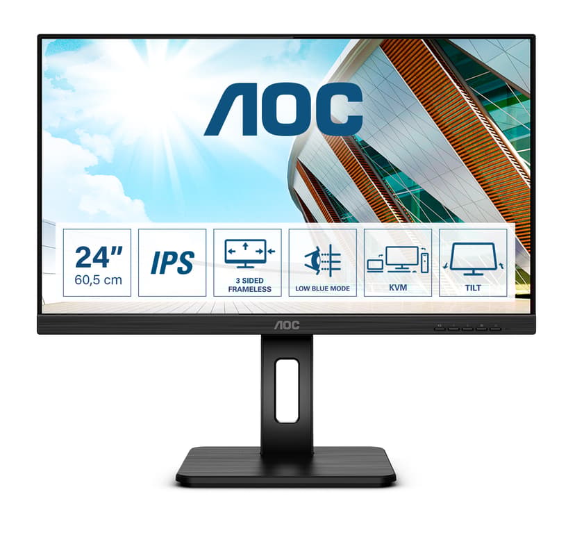 AOC 24P2C 23.8" 1920 x 1080pixels IPS 16:9 75Hz