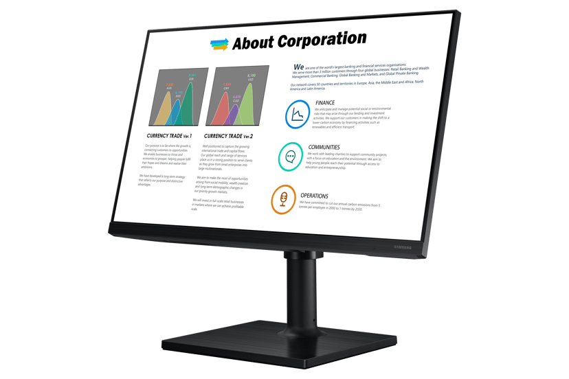 Samsung T45F (Built-in speakers) 27" 1920 x 1080pixels IPS 16:9 75Hz