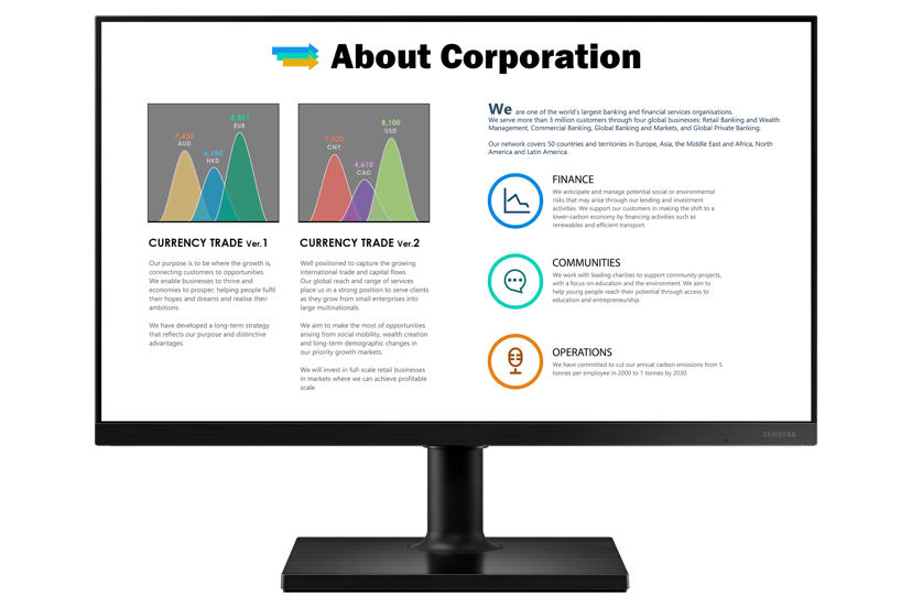 Samsung T45F (Built-in speakers) 27" 1920 x 1080pixels IPS 16:9 75Hz