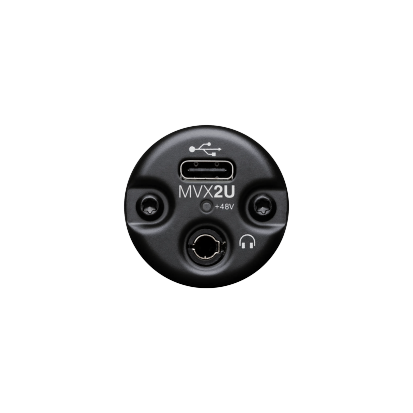 Shure MVX2U innspilling av lydgrensesnitt