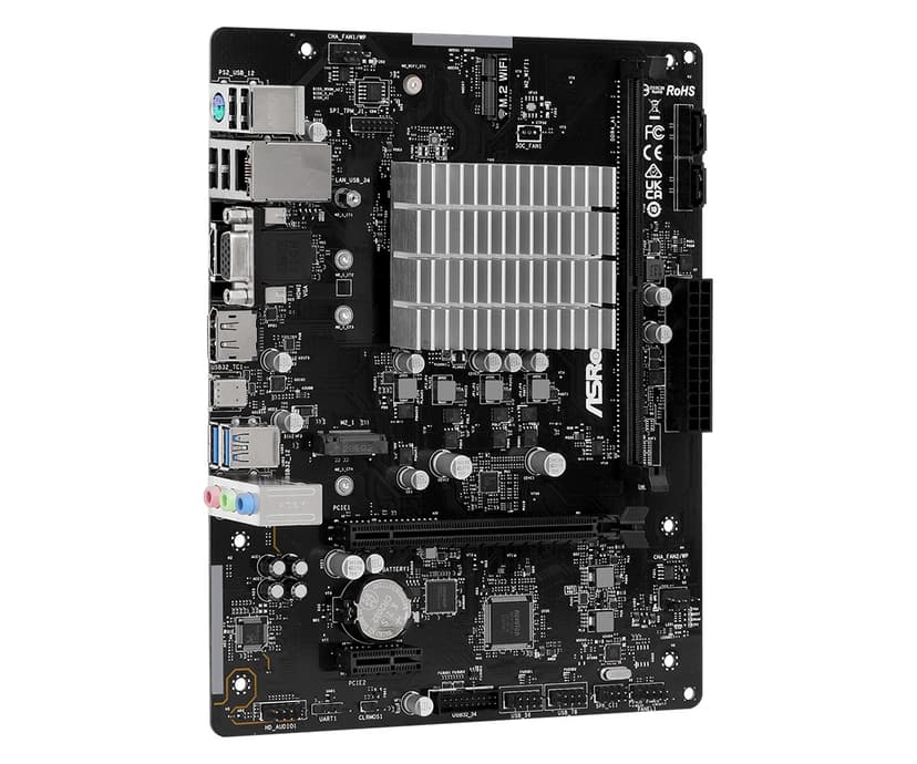 ASRock N100M ei saatavilla (integroitu CPU) mikro ATX ei saatavilla (integroitu CPU) Micro-ATX