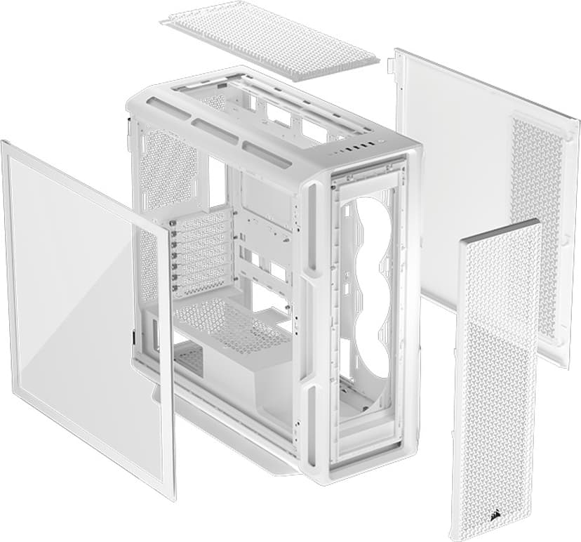 Corsair 5000T Midi Tower Valkoinen