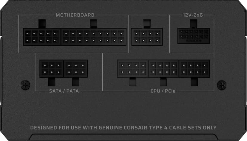 Corsair RM1000e (2025) 1000W ATX 80+ Gold Strømforsyning