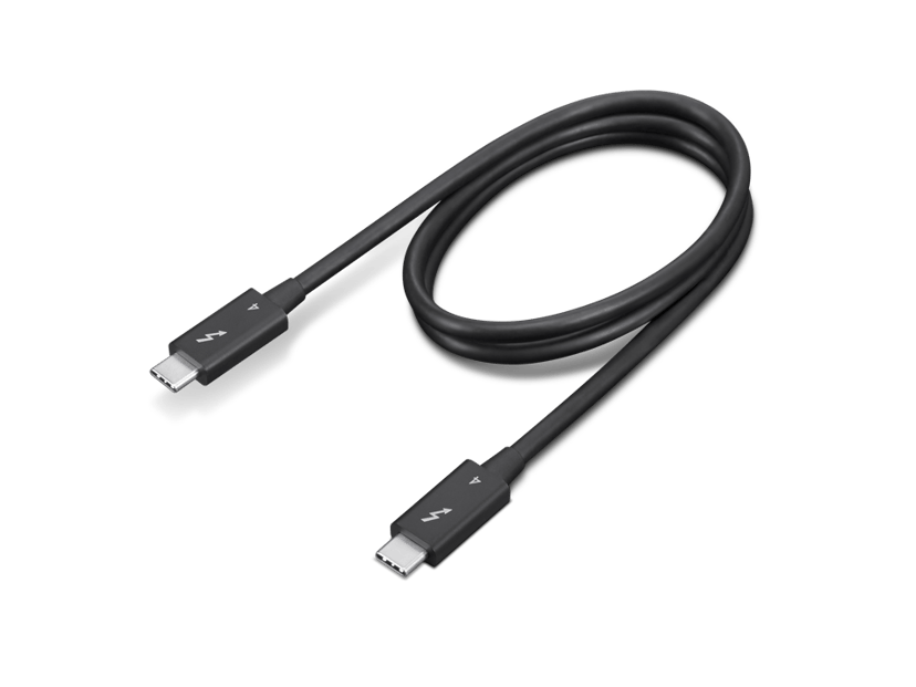 Lenovo 4X91K16968 Thunderbolt-kablar 0,7 m 40 Gbit/s Svart 0.7m Svart