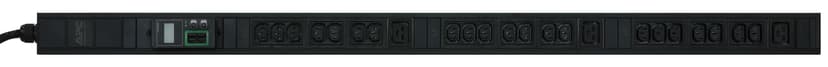 APC Easy PDU EPDU1216M, Metered, 0U, 16A, 400V, (21x)C13 & (3x)C19, IEC60309 16A 3Fase stekker