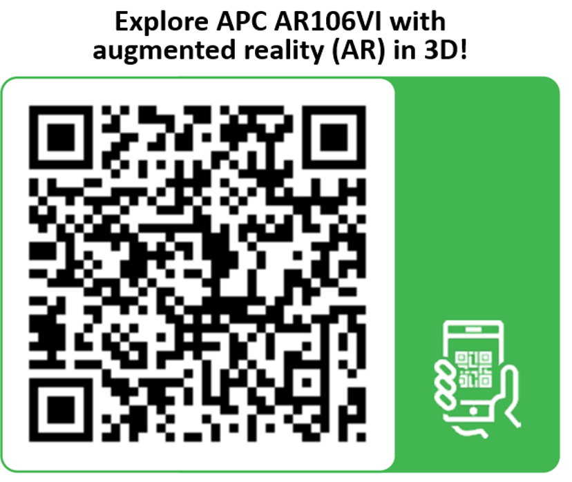 APC EcoStruxure Micro Data Center 6U Wall Mount AR106VI