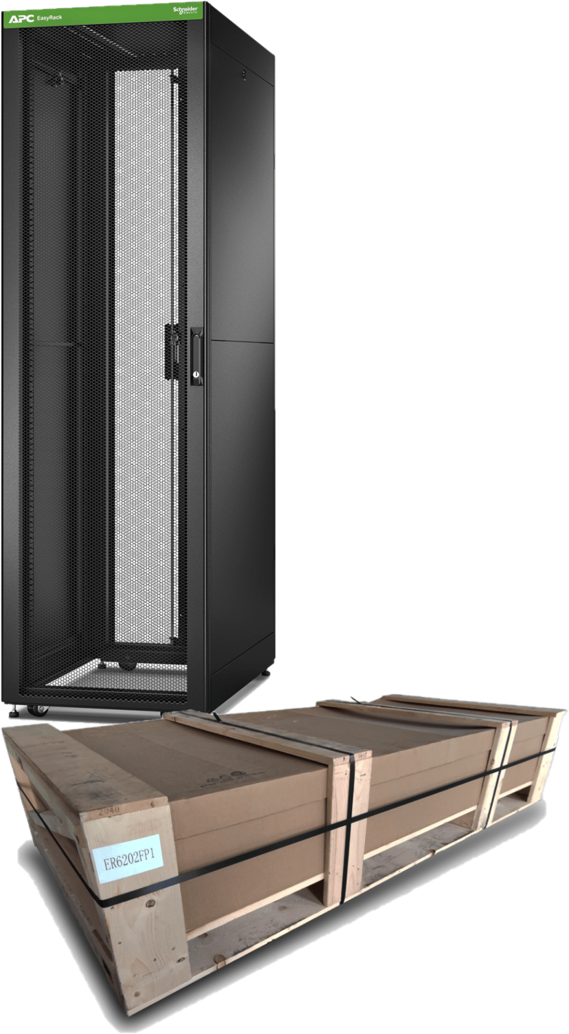 APC Easy Rack 19" 42U 1000X600 Svart Flat Pack