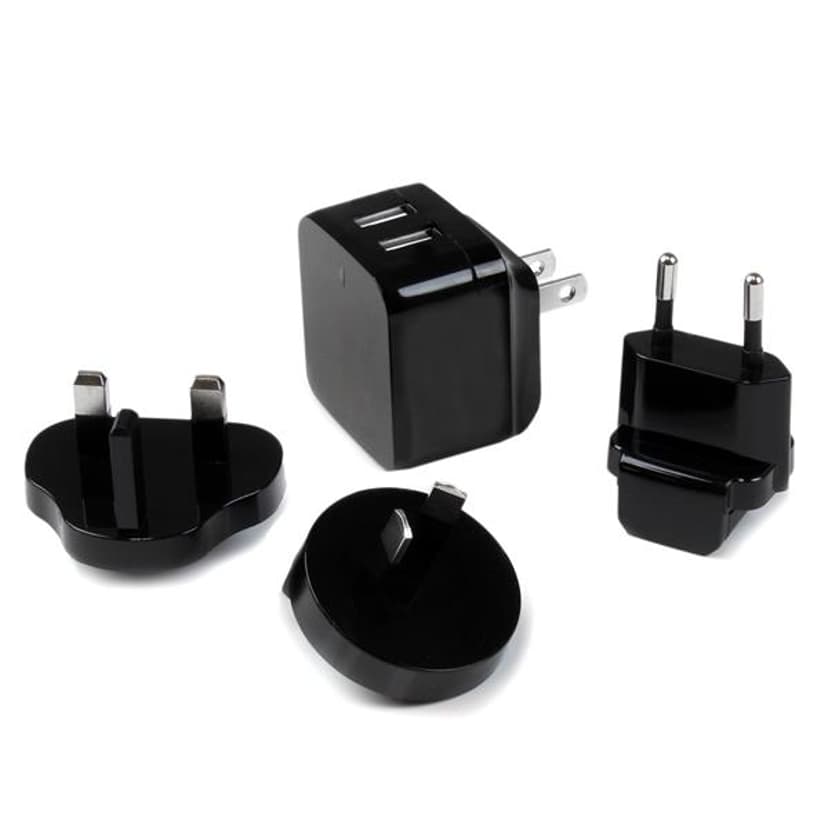 Startech Dual Port USB Wall Charger 17W/3.4A Zwart