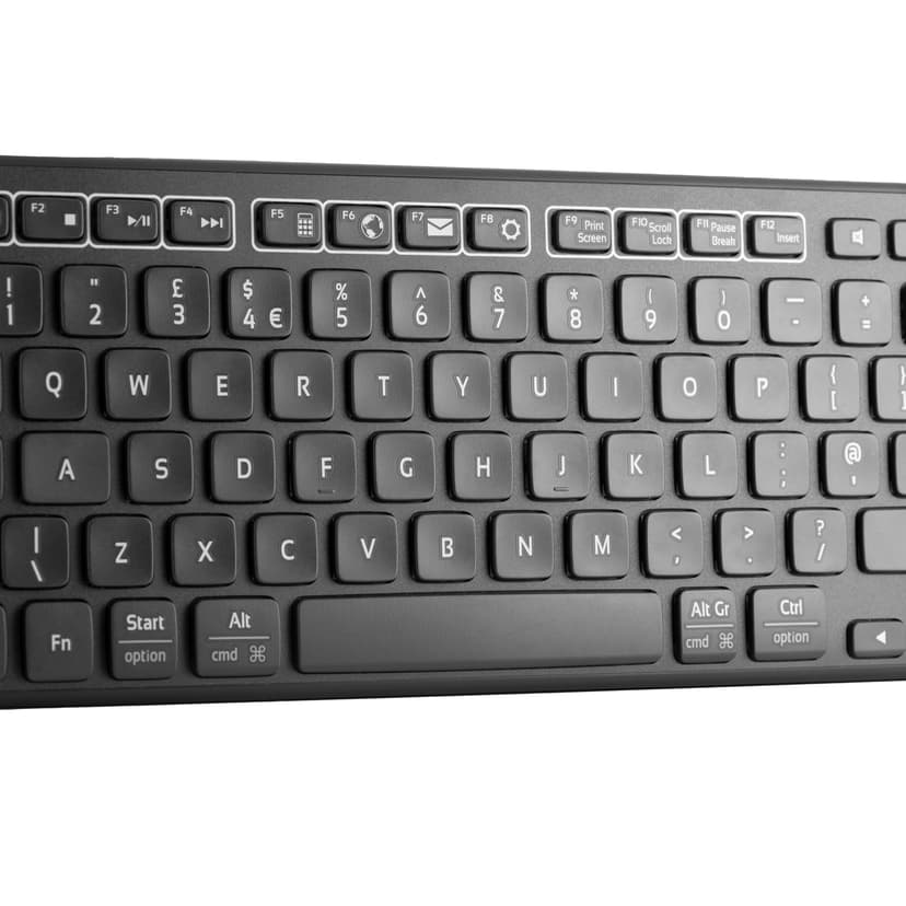 Contour Design Balance Keyboard Black Koblet med ledninger (ikke trådløs) Nordisk