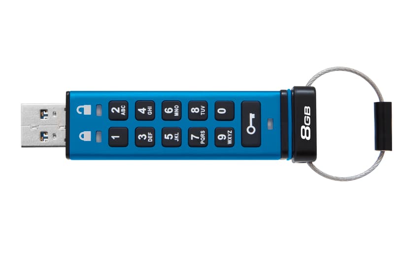 Kingston Ironkey Keypad 200 8GB USB Type-A Blauw