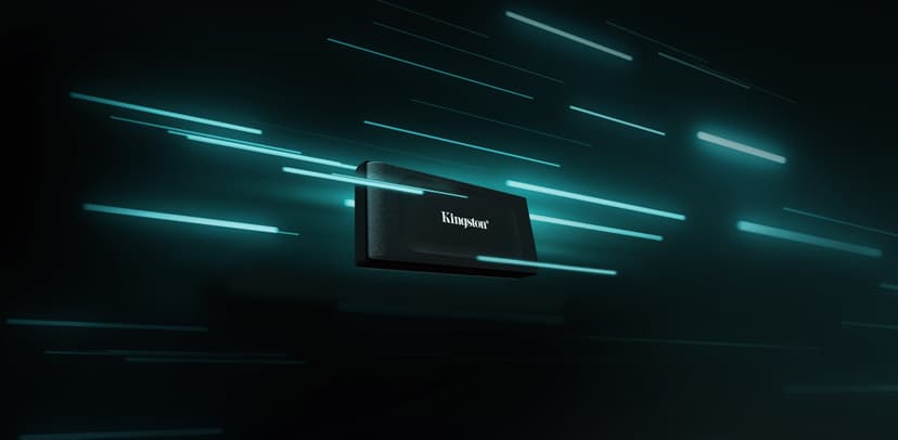 Kingston XS1000 Portable SSD 1TB USB-C Sort