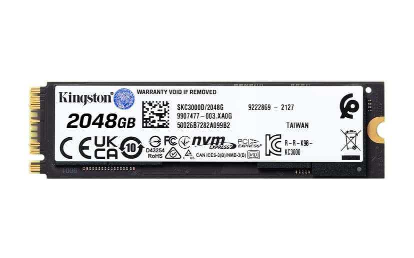 内蔵型SSD Kingston KC3000 PCIe 4.0 NVMe M.2 SSD KC3000 PCIe 4.0 NVMe M.2 SSD デスクトップパソコンおよびノート
