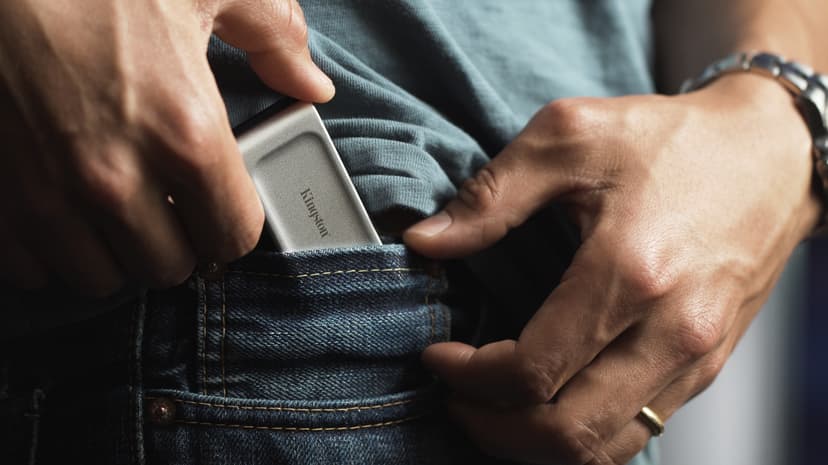 Kingston XS2000 Portable SSD 4TB USB Type-C Sort, Sølv