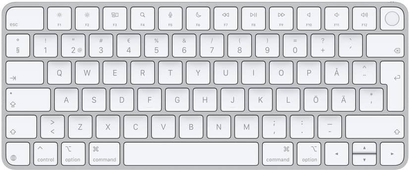 Apple Magic Keyboard Touch ID Apple Silicon USB-C (2024) Trådbunden och trådlös Svenska, Finska