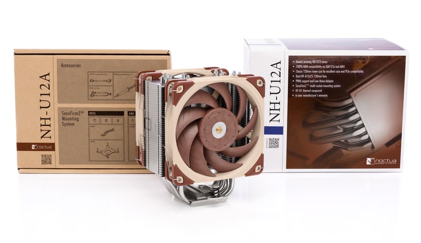 Noctua Nh-U12A CPU Cooler Kylare Beige, Brun, Silver