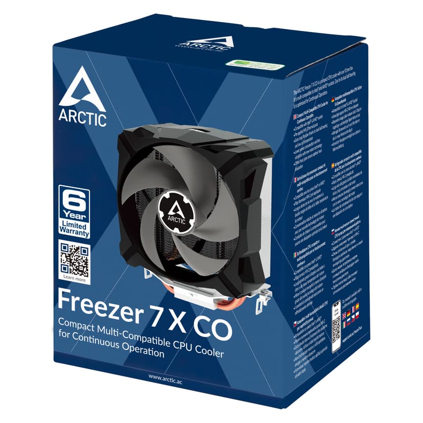 ARCTIC Cooling Freezer 7 X Co Cpu Cooler For Intel Socket, A Luftkylare Gjuten aluminium, Svart