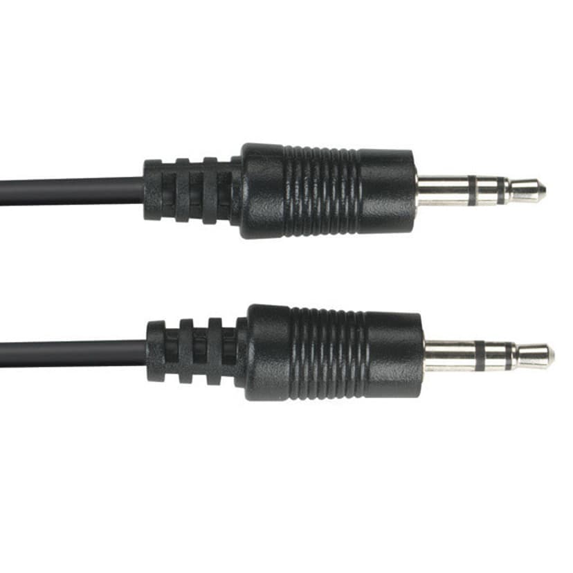 Black Box 3.5-mm - 3.5-mm, 5-ft lydkabel 1,5 m 3.5mm Sort 1.5m 3,5mm 3,5mm