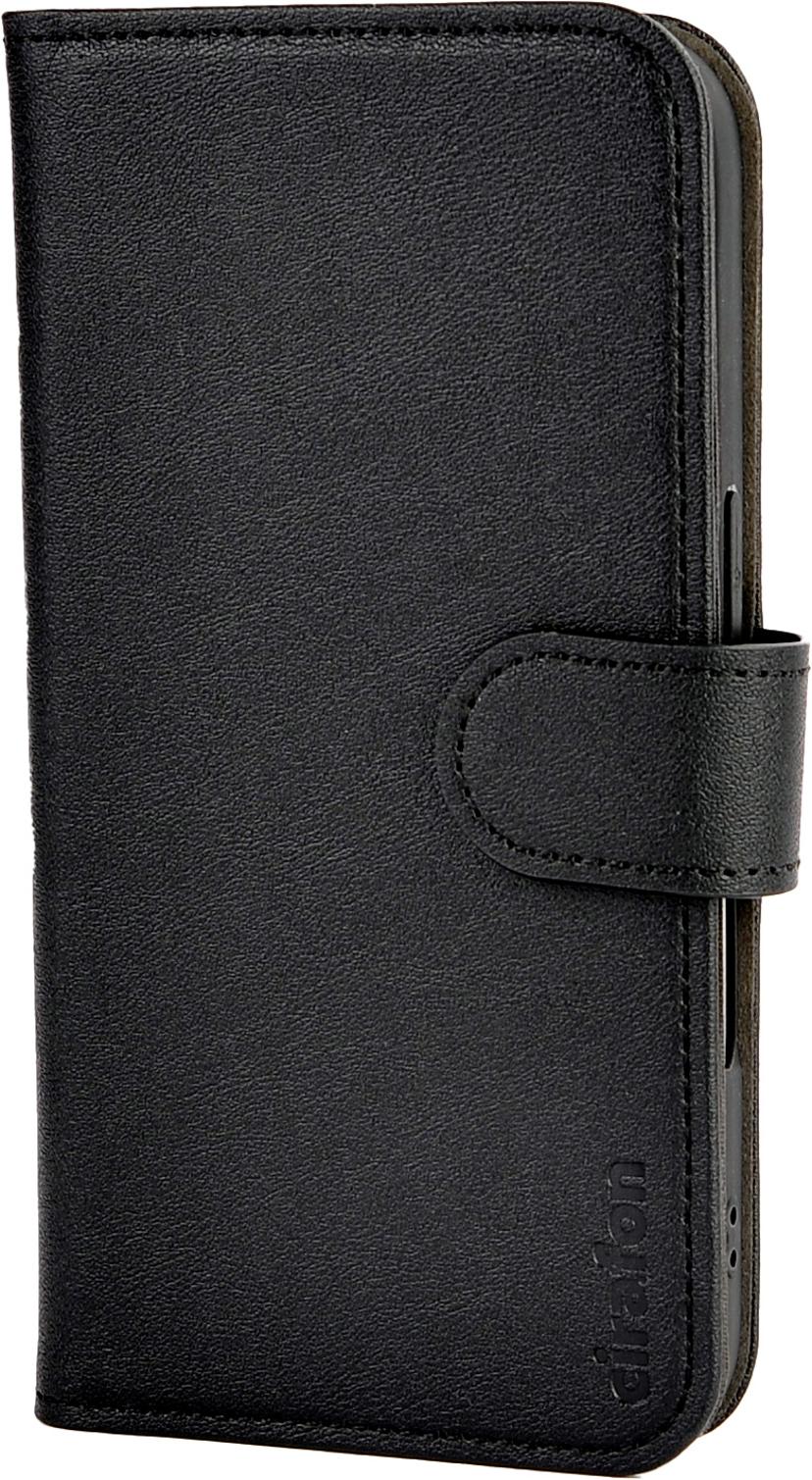 Cirafon Iphone 16 Recycled PU Leather wallet iPhone 16 Zwart