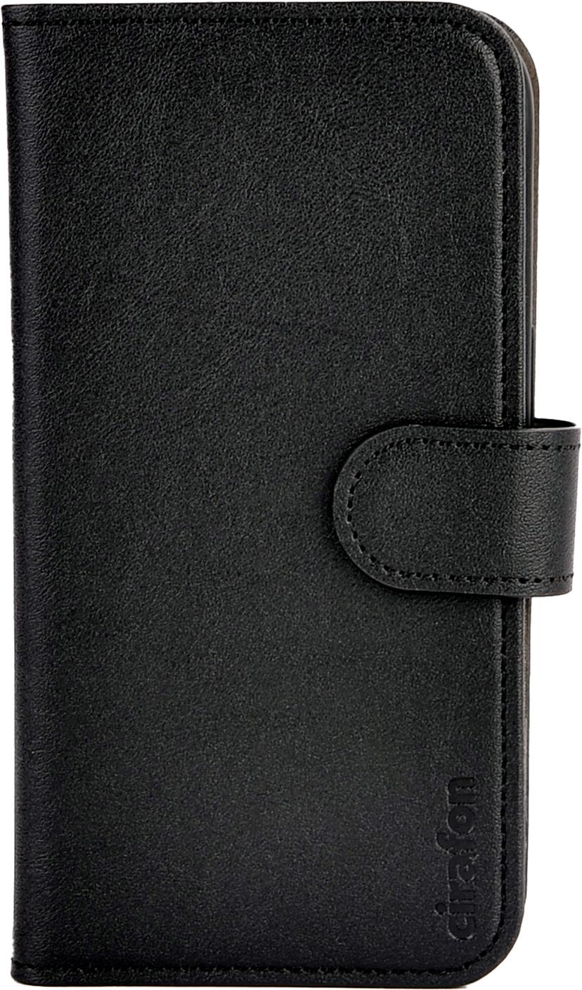 Cirafon Iphone 16 Recycled PU Leather wallet iPhone 16 Zwart