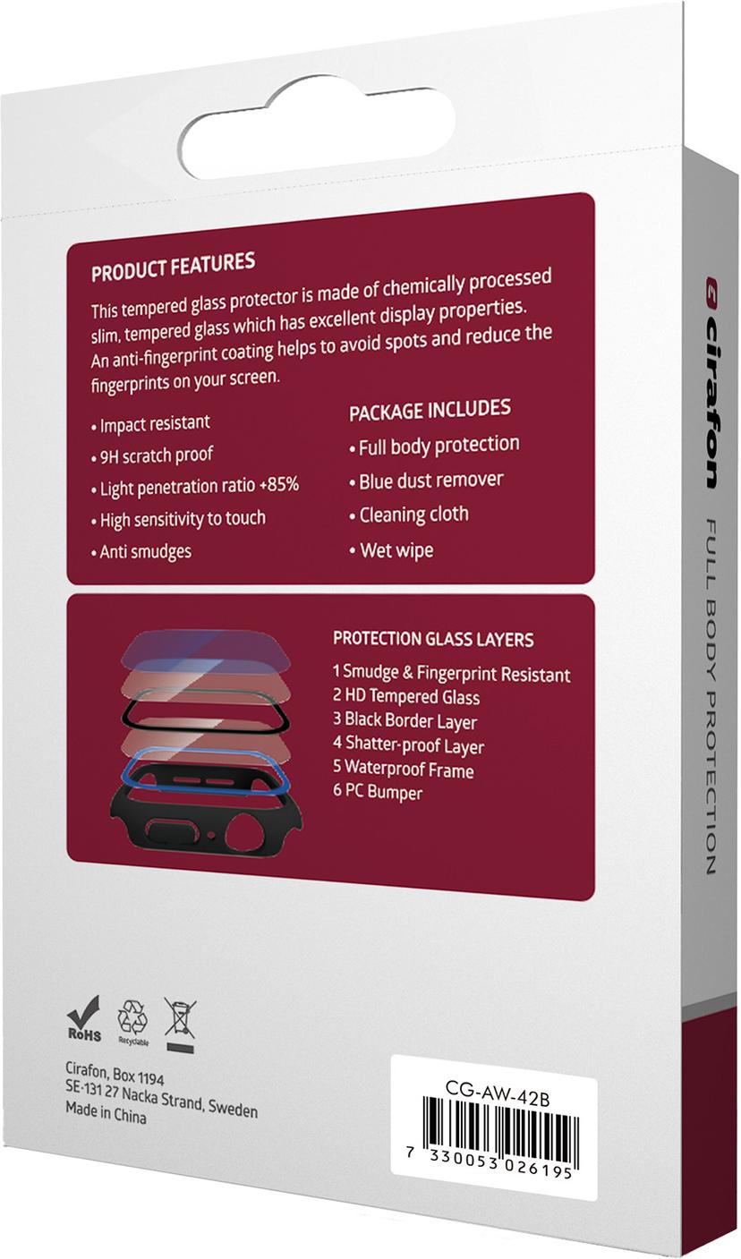 Cirafon Full Body Screen Protector for Apple Watch 10 42mm