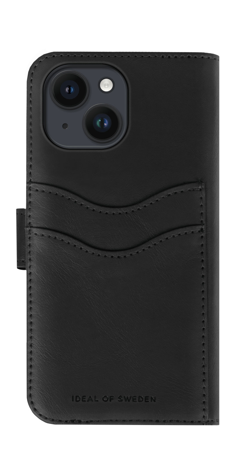 iDeal Magnet Wallet+ Vikbart Fodral För Mobiltelefon iPhone 13, iPhone 14, iPhone 16e Svart
