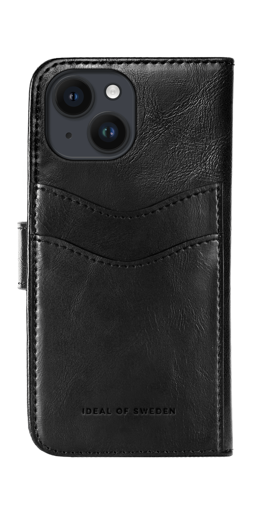 iDeal Magnet Wallet+ Vikbart Fodral För Mobiltelefon iPhone 13, iPhone 14, iPhone 16e Svart