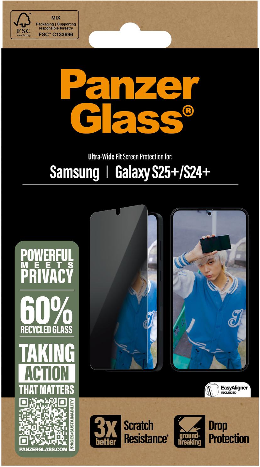 Panzerglass Ultra-Wide Fit Privacy Samsung Galaxy S24+, Samsung Galaxy S25+