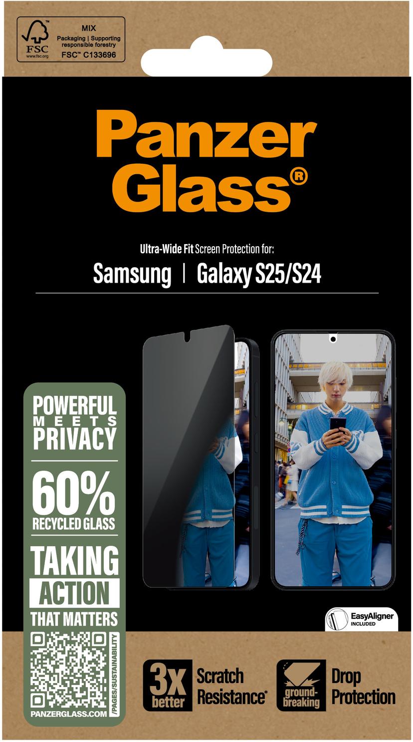 Panzerglass Ultra-Wide Fit Privacy skärmskydd Samsung Galaxy S24, Samsung Galaxy S25