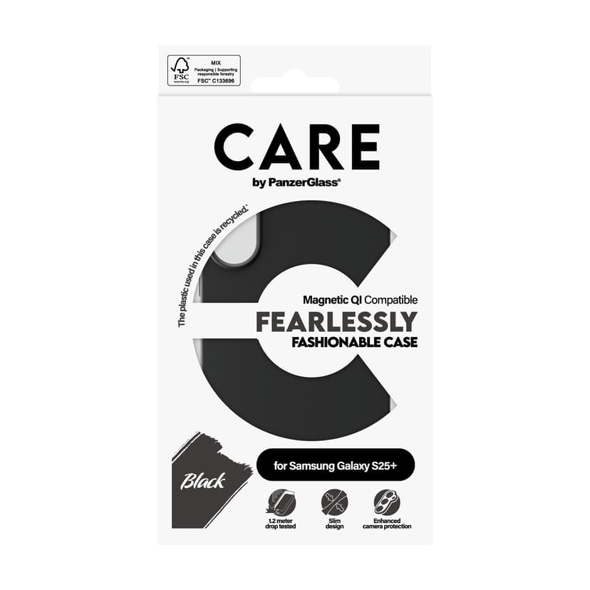 Panzerglass CARE Fashionable Case Samsung Galaxy S25+ Zwart