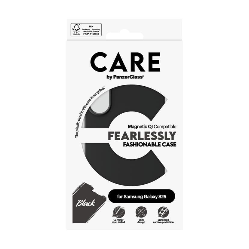 Panzerglass CARE Fashionable Case Samsung Galaxy S25 Svart