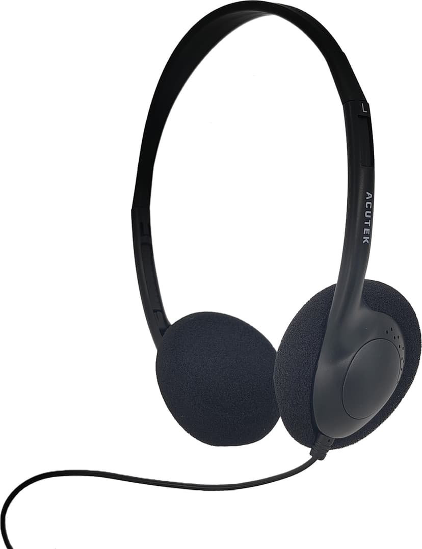 Acutek ON-EAR HEADPHONE H836 USB-C Dynamic USB-C Zwart