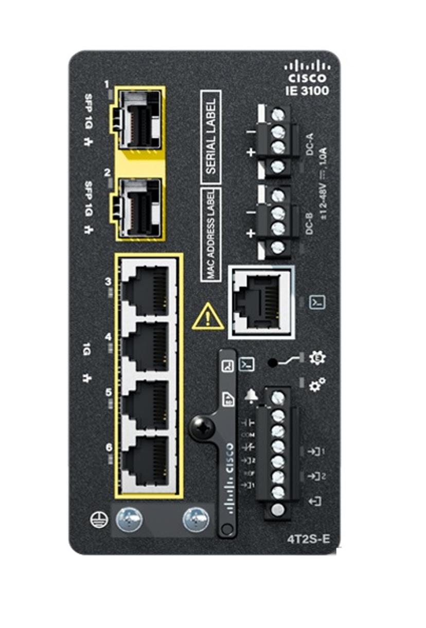 Cisco Catalyst IE3100 Managed L2 4xGbE/2xGbE SFP Svart