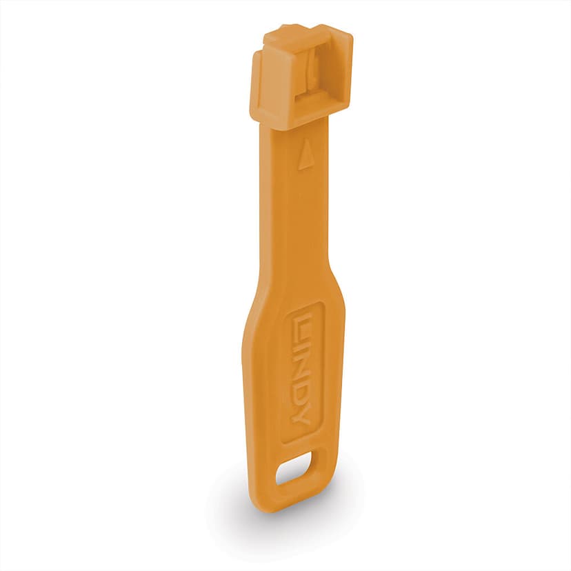 Lindy Port Blocker RJ45 Orange10-Pack + Key