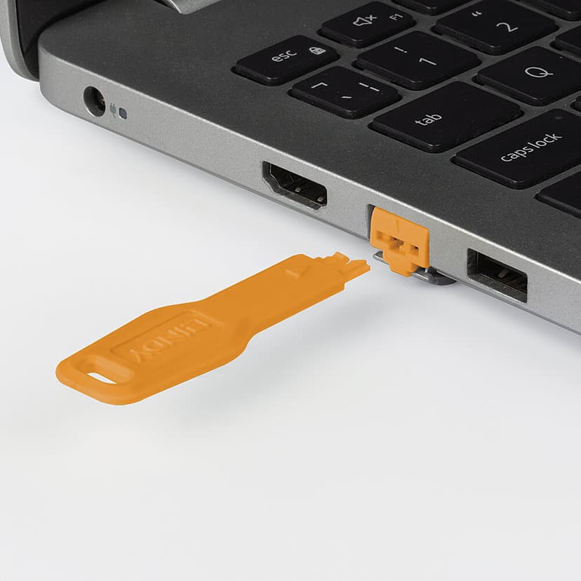 Lindy Port Blocker RJ45 Orange10-Pack + Key
