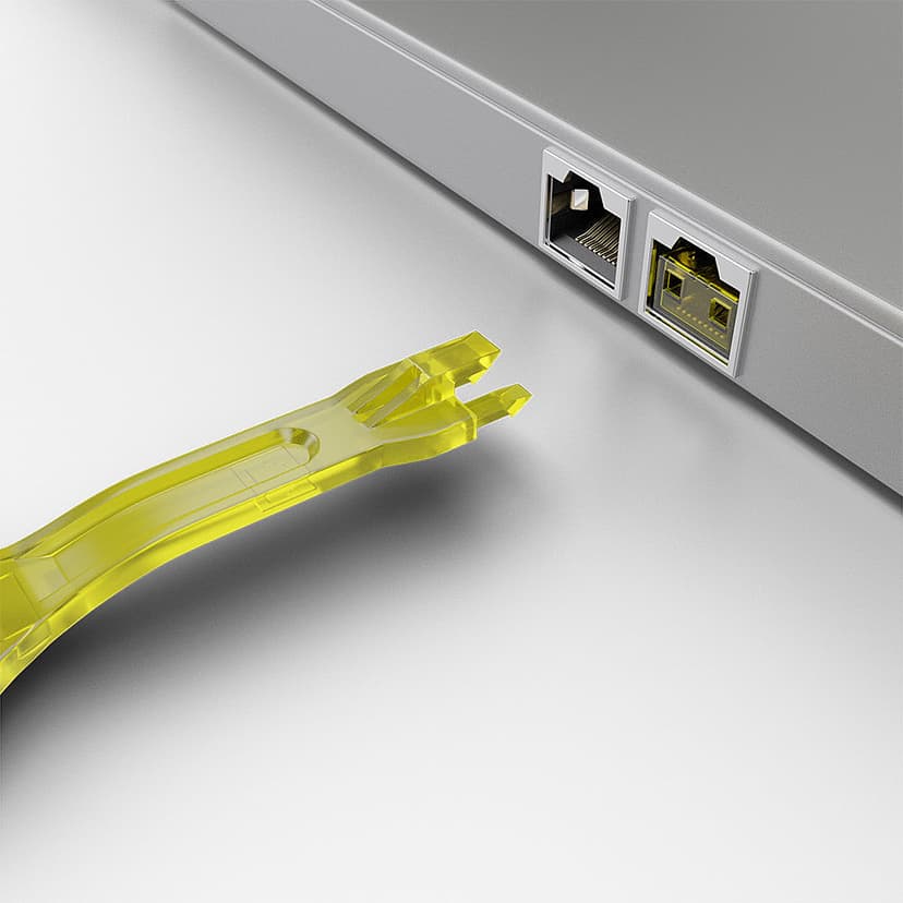 Lindy Port Blocker RJ45 Yellow 10-Pack + Key