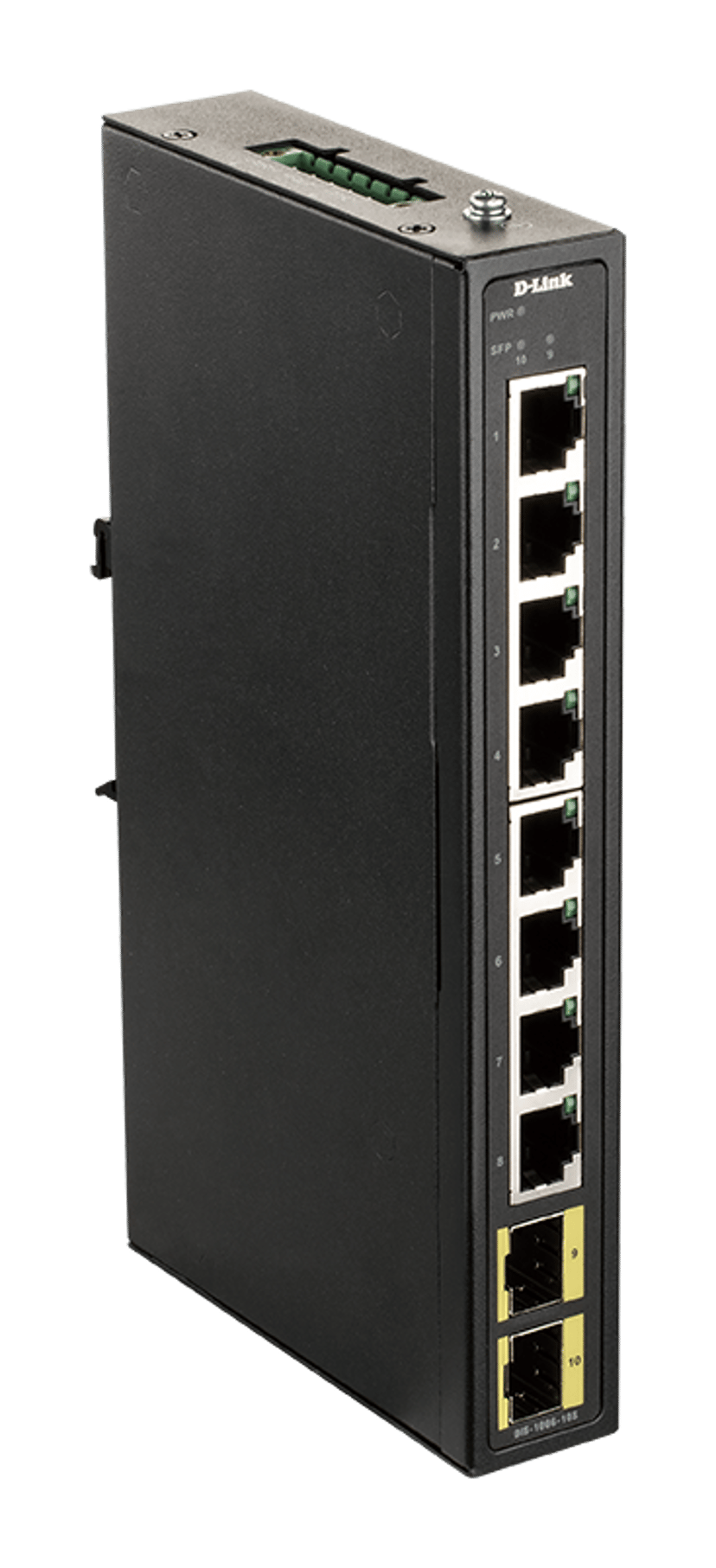 D-Link DIS-100G-10S netwerk-switch Unmanaged Gigabit Ethernet (10/100/1000) DIN rail Zwart