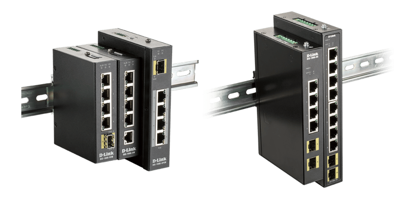 D-Link DIS-100G-10S netwerk-switch Unmanaged Gigabit Ethernet (10/100/1000) DIN rail Zwart