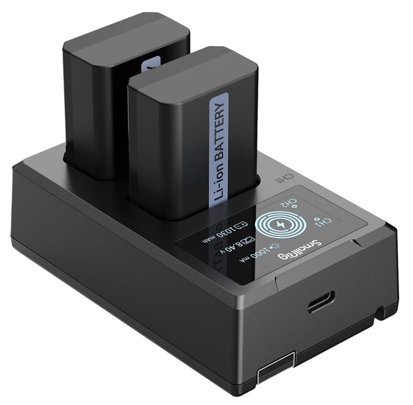 Smallrig NP-FW50 kamera-batteri og oplader-sæt