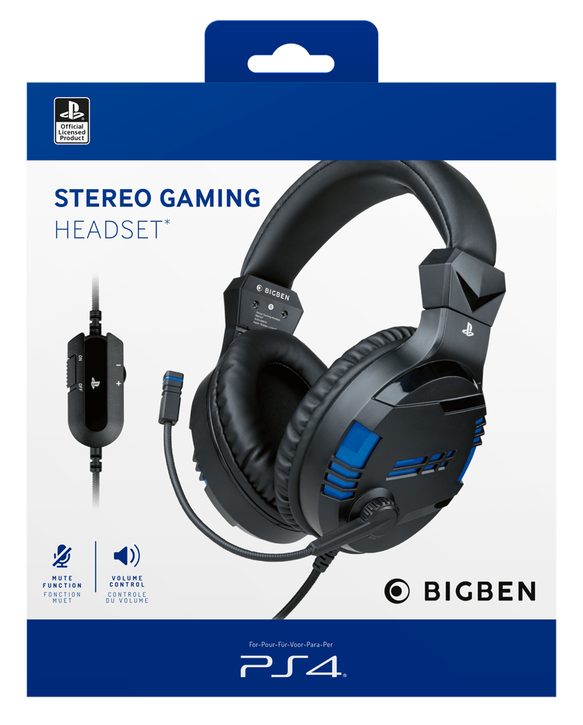 Nacon PS5 Gaming Headset V3 Blå, Svart
