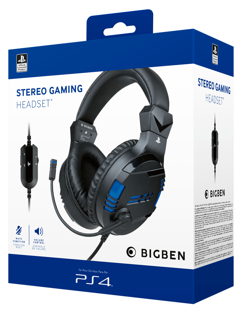 Nacon PS5 Gaming Headset V3 Blå, Svart