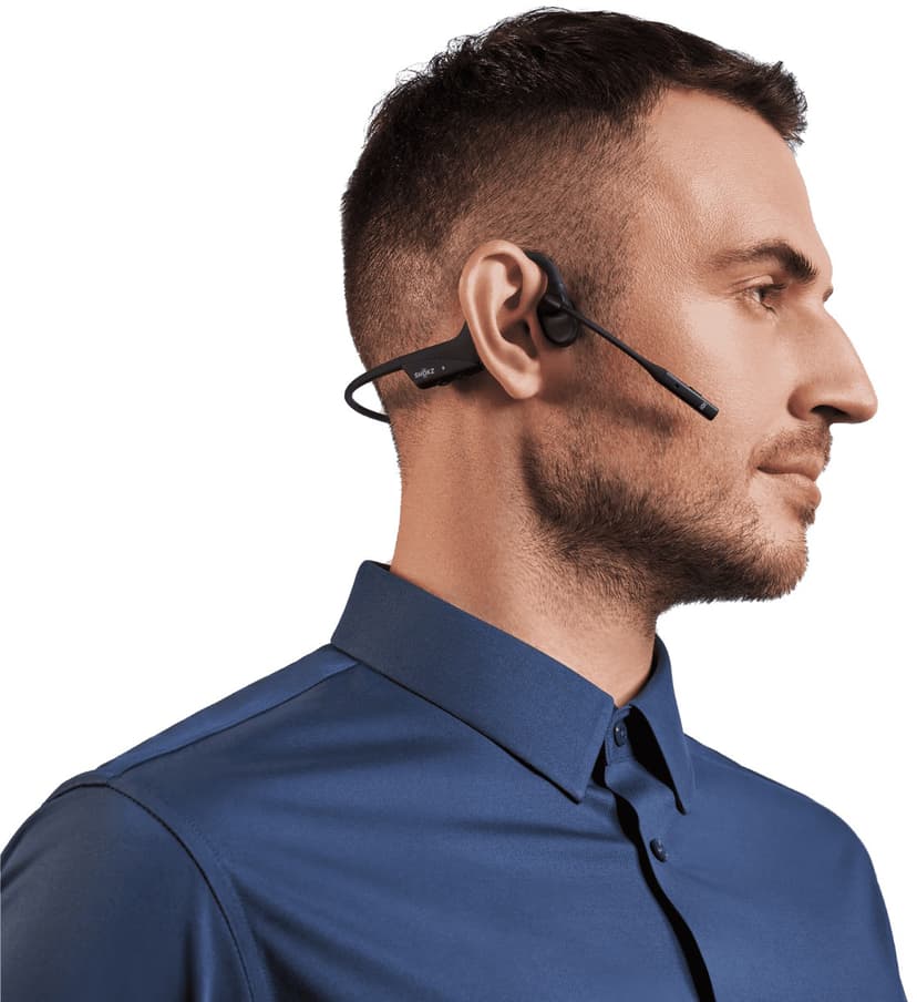 Shokz OpenComm2 2025 Upgrade Stereo USB-A UC Svart