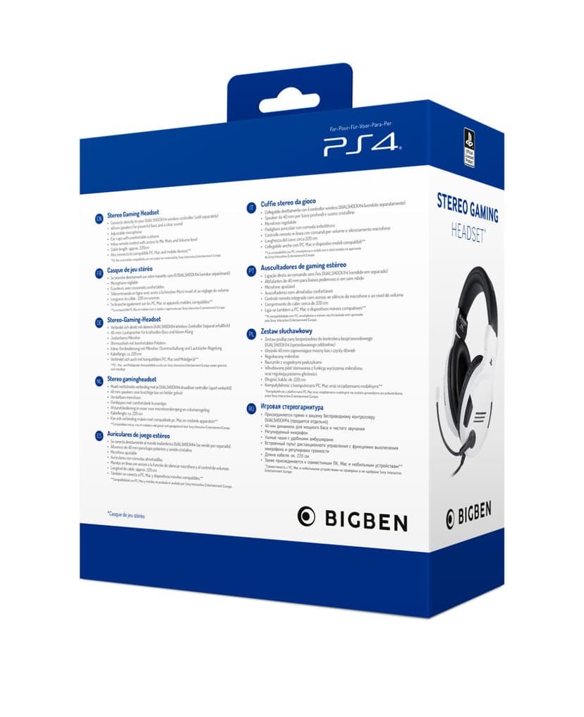 Nacon PS5 Gaming Headset V3 Stereo Vit