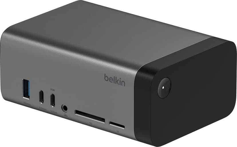 Belkin USB-C 11 in 1 Pro GaN Dock USB Type-C 3.5mm, HDMI, RJ-45, USB 3.2 Gen 1 (3.1 Gen 1) Type-C, USB 3.2 Gen 2 (3.1 Gen 2) Type-A, USB 3.2 Gen 2 (3.1 Gen 2) Type-C
