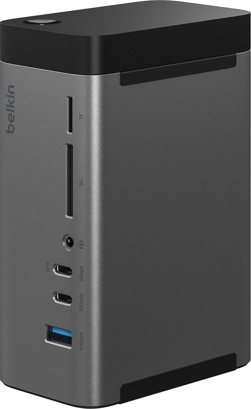 Belkin USB-C 11 in 1 Pro GaN Dock USB Type-C 3.5mm, HDMI, RJ-45, USB 3.2 Gen 1 (3.1 Gen 1) Type-C, USB 3.2 Gen 2 (3.1 Gen 2) Type-A, USB 3.2 Gen 2 (3.1 Gen 2) Type-C