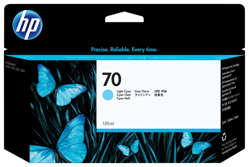 HP Inkt Ljus Cyaan No.70 - DJ Z2100