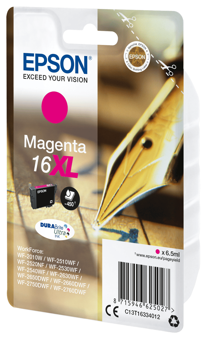 Epson Bläck Magenta XL T1633 DURABrite - WF2630