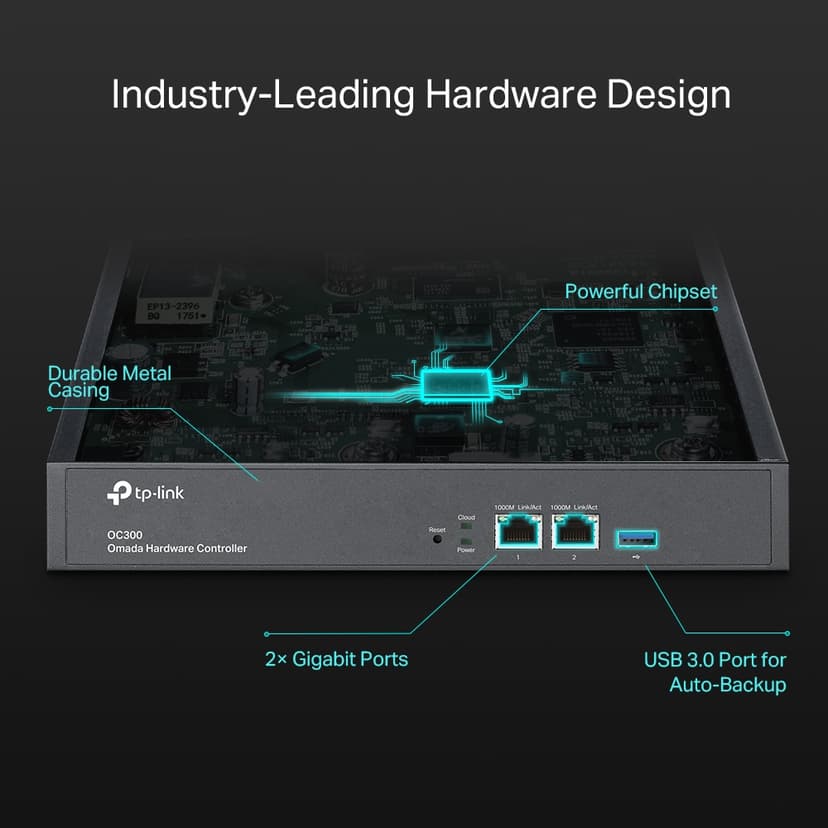 TP-Link Omada OC300 porttikäytävä/ohjain 10, 100, 1000 Mbit/s