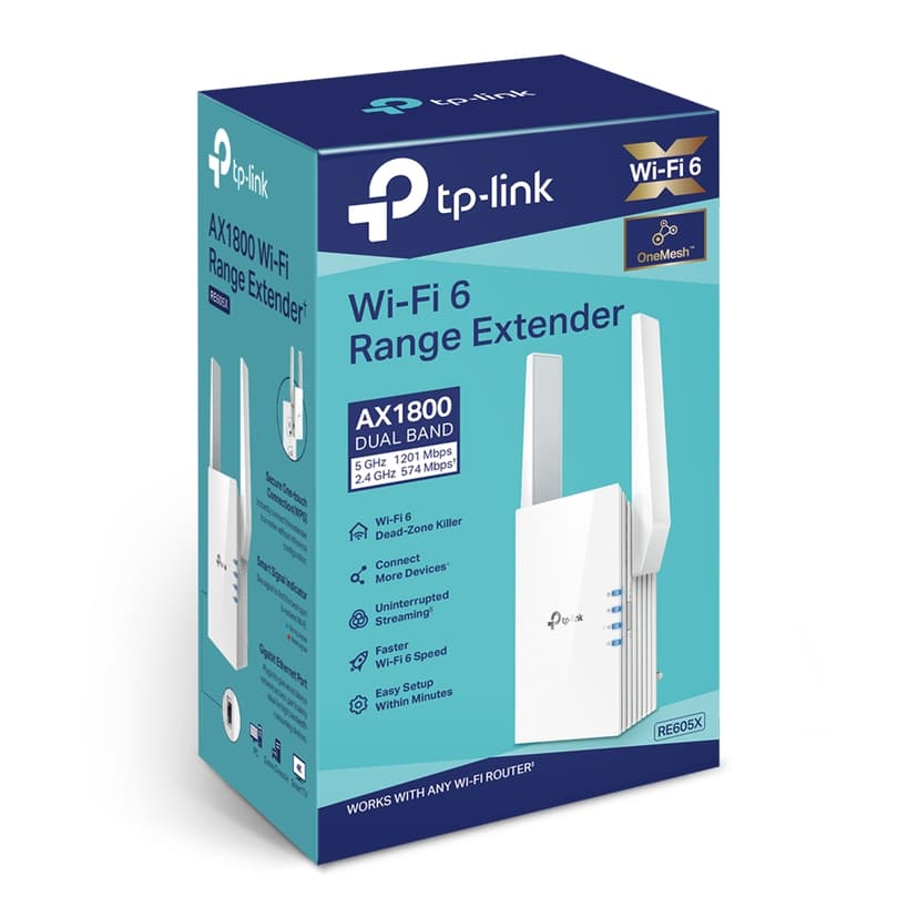 TP-Link RE605X AX1800 Wi-Fi 6 Range Extender
