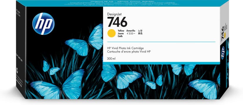 HP Blekk Gul 746 300ml - DesignJet Z6/Z9+